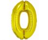 Nummer Gold Goldene Nummer 0 Folienballon 76 cm