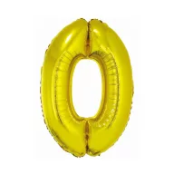 Nummer Gold Goldene Nummer 0 Folienballon 76 cm