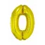 Nummer Gold Goldene Nummer 0 Folienballon 76 cm
