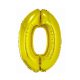 Nummer Gold Goldene Nummer 0 Folienballon 76 cm