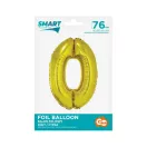 Nummer Gold Goldene Nummer 0 Folienballon 76 cm