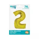 Nummer Gold Goldene Nummer 2 Folienballon 76 cm