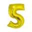 Nummer Gold Goldene Zahl 5 Folienballon 76 cm