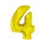 Nummer Gold Goldene Nummer 4 Folienballon 76 cm