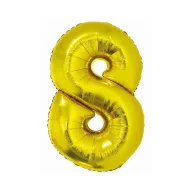 Nummer Gold Goldene Nummer 8 Folienballon 76 cm