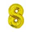 Nummer Gold Goldene Nummer 8 Folienballon 76 cm