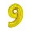 Nummer Gold Goldene Zahl 9 Folienballon 76 cm