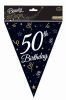 Happy Birthday 50 B&C Wimpel 270 cm