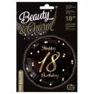 Geburtstag B&C Gold Happy Birthday 18 Folienballon 36 cm