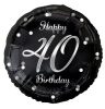 Happy Birthday 40 B&C Silver Folienballon 36 cm