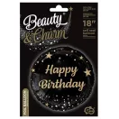 Geburtstag Black Happy Birthday Folienballon 36 cm