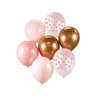 Farbe Pink-Copper Ballonset 7 Stk. 30cm (12 Zoll)