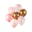 Farbe Pink-Copper Ballonset 7 Stk. 30cm (12 Zoll)