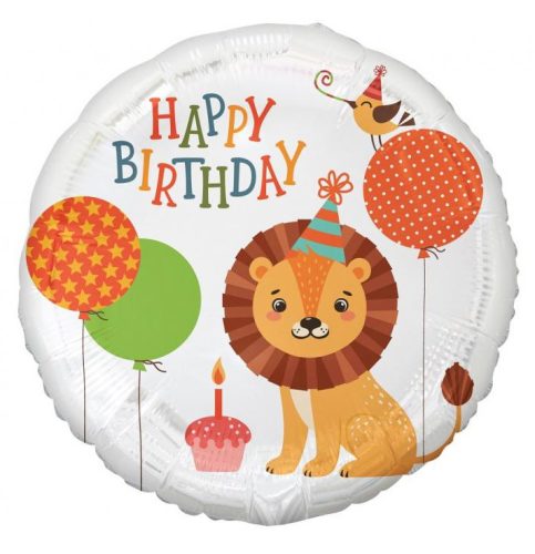 Löwe Happy Birthday Lion Folienballon 36 cm