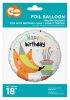 Fuchs Happy Birthday Fox Folienballon 36 cm