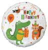 Krokodil Happy Birthday Crocodile Folienballon 36 cm