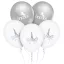 Einhorn Silver Ballon, 5 Stück 12 Zoll (30cm)