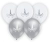 Einhorn silver Ballon, Luftballon 5 Stück 12 inch (30cm)