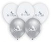 Einhorn Silver Ballon, 5 Stück 12 Zoll (30cm)