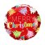 Weihnachten Frohe Weihnachten Rot, Folienballon 46 cm
