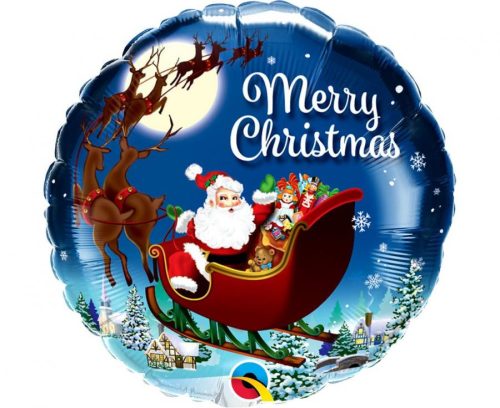 Merry Christmas Santa Folienballon 46 cm