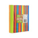 Farbe Rainbow Colours, Papierstrohhalm 200er Packung