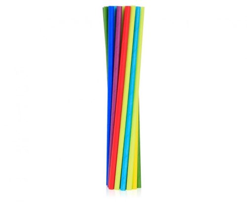 Farbe Rainbow Papierstrohhalm 24er-Set