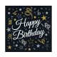 Geburtstag B&C  Happy Birthday Servietten 20 Stk 33x33 cm