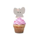 Tiere Pink Elefanten Deko-Stäbchen 10er Set