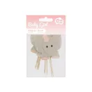 Tiere Pink Elefanten Deko-Stäbchen 10er Set