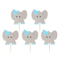 Tiere Blue Elefant Deko Stäbchen 10 Stk