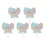 Tiere Blue Elefant Deko Stäbchen 10 Stk