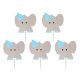 Tiere Blue Elefant Deko Stäbchen 10 Stk