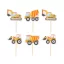 Baustelle Building Blocks Dekorationsstab 6er-Set
