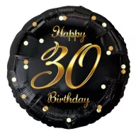 Geburtstag B&C Gold Happy Birthday 30 Folienballon 36 cm