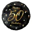 Geburtstag B&C Gold Happy Birthday 50 Folienballon 36 cm