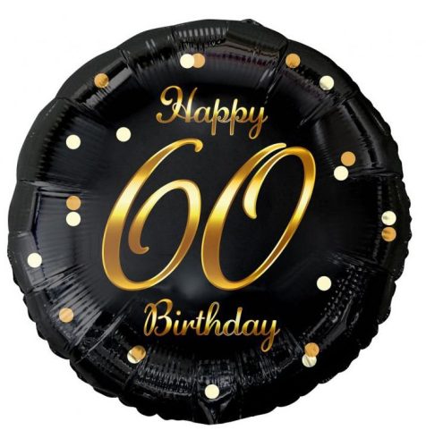 Happy Birthday 60 B&C Gold Folienballon 36 cm