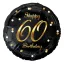 Geburtstag B&C Gold Happy Birthday 60 Folienballon 36 cm