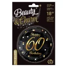 Geburtstag B&C Gold Happy Birthday 60 Folienballon 36 cm