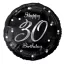 Geburtstag B&C Silver Happy Birthday 30 Folienballon 36 cm