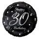 Happy Birthday 30 B&C Silver Folienballon 36 cm