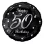Geburtstag B&C Silver Happy Birthday 50 Folienballon 36 cm