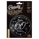 Geburtstag B&C Silver Happy Birthday 60 Folienballon 36 cm