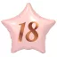 Geburtstag Pink Rosa Happy Birthday 18 Stern Folienballon 44 cm