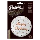 Geburtstag B&C White Happy Birthday Folienballon 36 cm