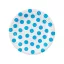 Farbe Sky Blue Polka Dot Pappteller mit Punkten 6 Stk 18 cm