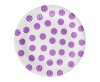 Farbe Lavender Polka Dots Pappteller mit Punkten 6 Stk 18 cm