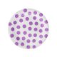 Farbe Lavender Polka Dots Pappteller mit Punkten 6 Stk 18 cm
