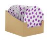 Farbe Lavender Polka Dots Pappteller mit Punkten 6 Stk 18 cm