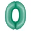 Nummer Mint Mat Minze Nummer 0 Folienballon 76 cm